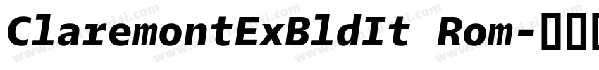 ClaremontExBldIt Rom字体转换